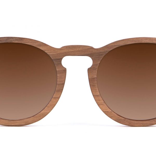 Charlie Iconic Walnut Wood Designer Sunglasses VAKAY