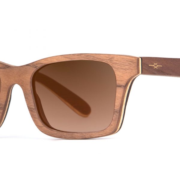 Mr Miles Walnut Iconic Designer Sunglasses