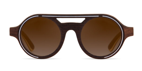 Atlas Wenge VAKAY Eyewear handmade sunglasses